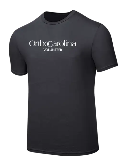 Seriously Soft Charcoal T-Shirt w/OrthoCarolina Logo