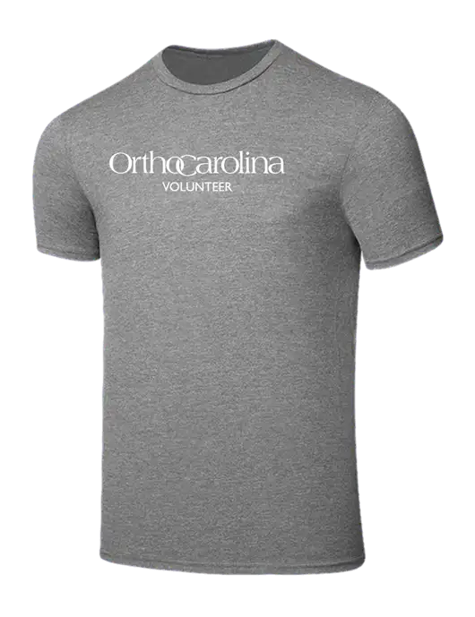 Seriously Soft Grey Frost T-Shirt w/OrthoCarolina Logo