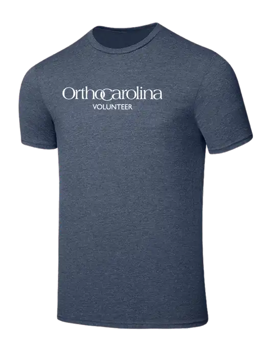 Seriously Soft Heathered Navy T-Shirt w/OrthoCarolina Logo