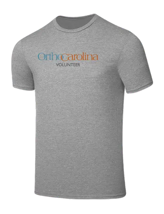 Seriously Soft Light Heather Grey T-Shirt w/OrthoCarolina Logo