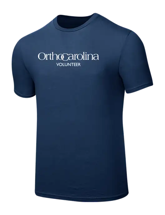 Seriously Soft Deep Slate Blue T-Shirt w/OrthoCarolina Logo