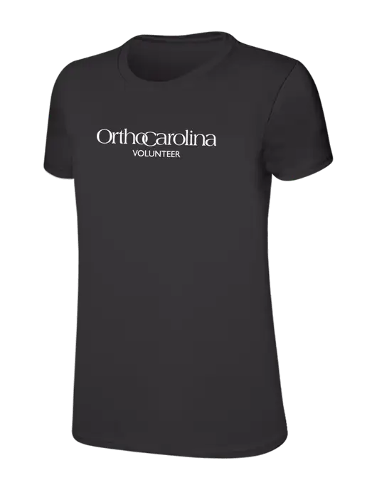 Womens Ring Spun Charcoal 4.5 oz T-Shirt w/OrthoCarolina Logo
