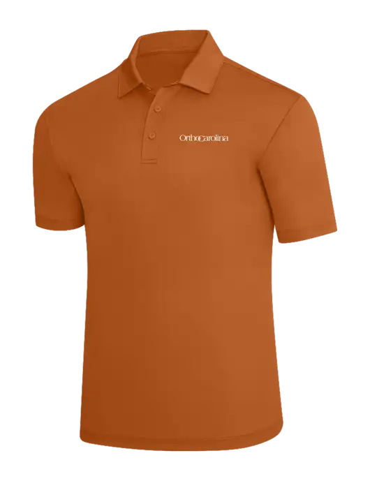 Burnt Orange Silk Touch Polo w/OrthoCarolina Logo