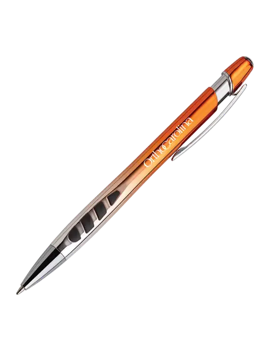 Zenith Burnt Orange Ballpoint Pen - Blue ink w/OrthoCarolina Logo
